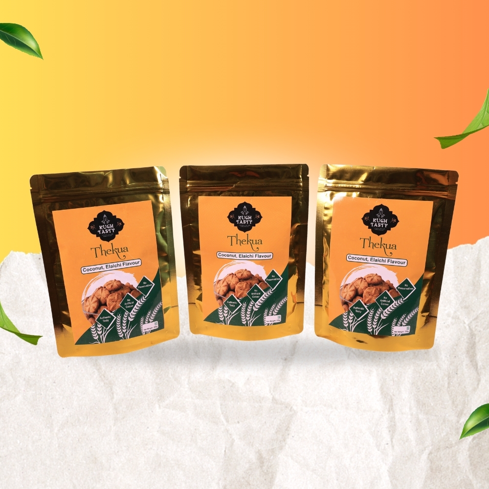 Kuch Tasty Homemade Thekua Combo Pack – Elachi Flavours (3 × 250g) + FREE Finger Counters - Image 2